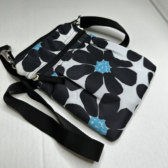 Mixed Bag Designs Black WhiteCrossbody Bag w/ Silver Colored‎ Hardware - Picture 7 of 9